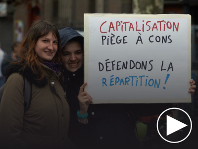 « Capitalisation, piège à cons. Défendons la répartition »