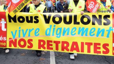    Non a la baisse de 1.7 % des retraites 